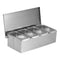 4 Compartment Stainless Steel Seasoning Box Trays, Keep Kitchen Organized, Versatile & Practical for All Seasonings, Snacks
