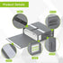 Bed Sheets Organizer, Foldable Queen & King Size Sheet Storage, 2 Pack Bedsheet Organizers for Linen Closet (Grey)