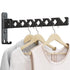 Wall Mounted Drying Rack Clothing Foldable for Laundry Room, Clothes Drying Rack Folding Indoor, Matte Black