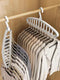 Plastic Clothes Hanger for Shirt Sweater,Collapsible Hanger Holder Stacker,College Dorm Apartment Home Essential, 2 Pack