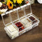 Seasoning Box with Spoon 4 Compartments Multi-Grid Spice Storage Container storage Tool for Kitchen Herb Spice Tools Gadgets