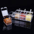 Seasoning Box with Spoon 4 Compartments Multi-Grid Spice Storage Container storage Tool for Kitchen Herb Spice Tools Gadgets