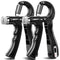 Hand Grip Strengthener 2 Pack Adjustable Resistance 10-130 lbs Forearm Exerciser，Grip Strength Trainer for Muscle Building
