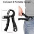 Hand Grip Strengthener 2 Pack Adjustable Resistance 10-130 lbs Forearm Exerciser，Grip Strength Trainer for Muscle Building