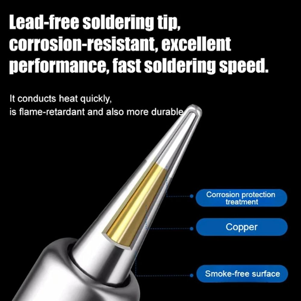 Industrial Grade Welding Pen Repair Tool Set, 90W Soldering Iron Kit, Cutting and Descaling Laser Welder Machine, Adjustable Temperature Digital Display with 5 Soldering Iron Tips