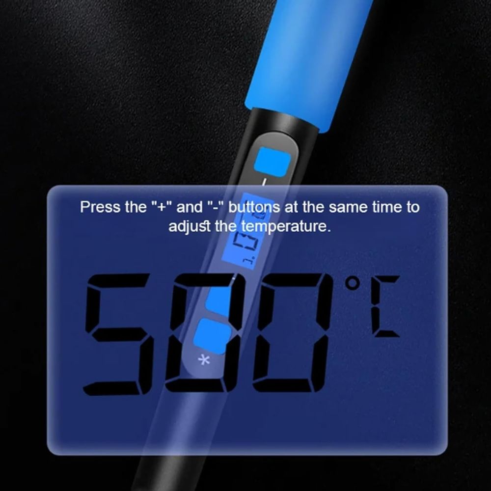 Industrial Grade Welding Pen Repair Tool Set, 90W Soldering Iron Kit, Cutting and Descaling Laser Welder Machine, Adjustable Temperature Digital Display with 5 Soldering Iron Tips