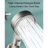 High Pressure 5-Mode Filtered Shower Head - Handheld with Hose & Bracket, Pause Function, Cotton Filter for Hard Water Bathroom