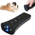 Pet Gentle Anti Barking Device, 3 Training Modes Ultrasonic Dog Bark Deterrent with LED Light, Safe and Effective Pet Training Tool for Small Medium Large Dogs