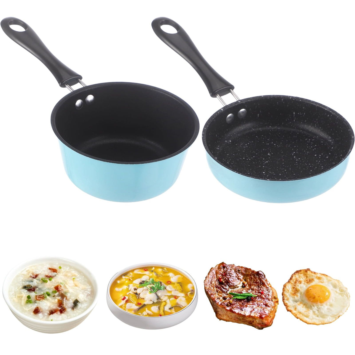 2PCS Mini Cookware Set, 4.7