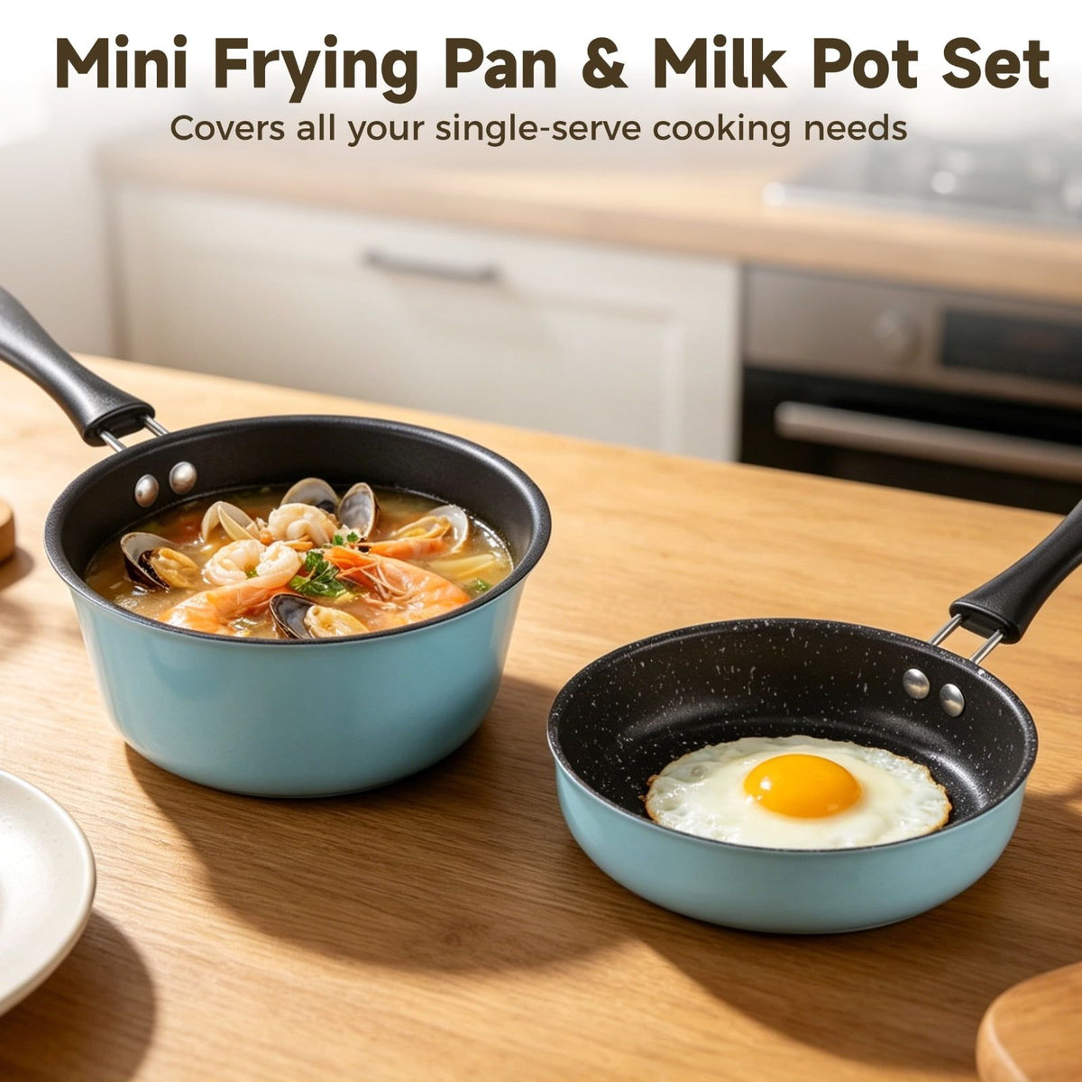 2PCS Mini Cookware Set, 4.7