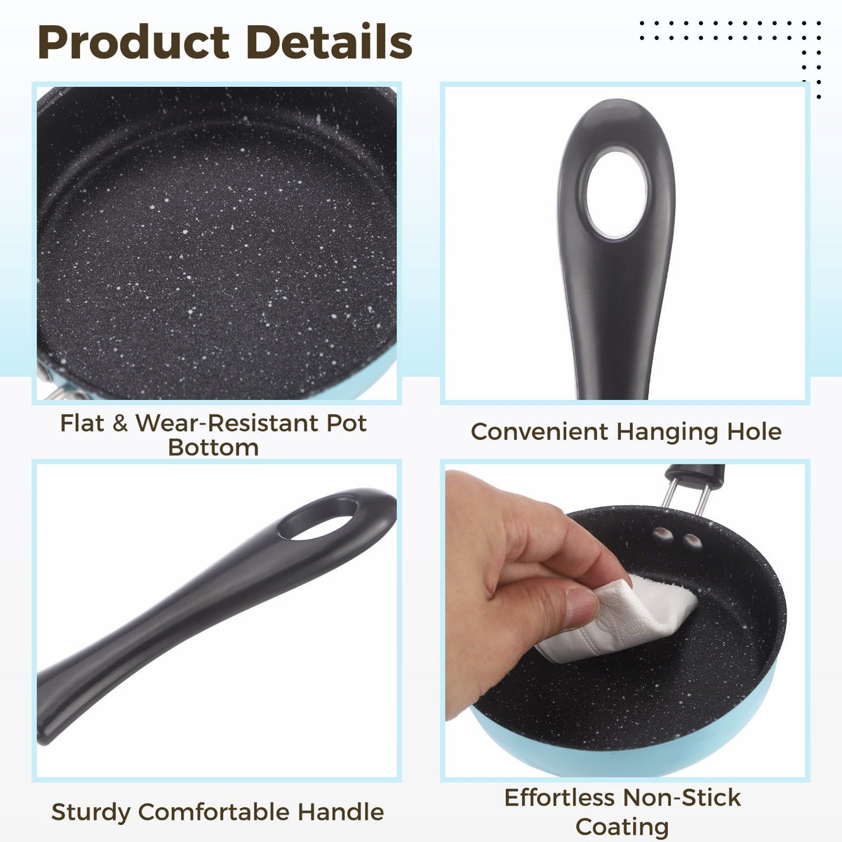 2PCS Mini Cookware Set, 4.7