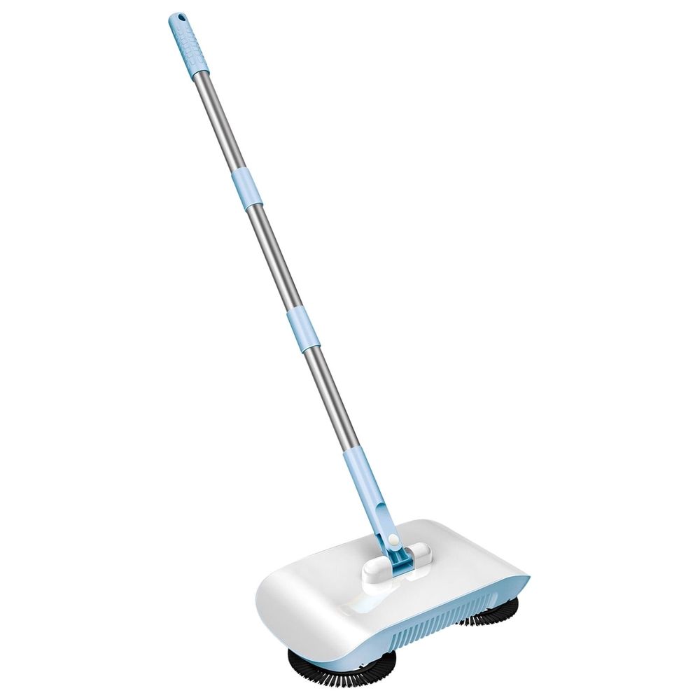 Manual Floor Sweeper | 3-in-1 Dry Sweep & Wet Mop | 40.15