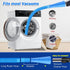 5 Pieces Dryer Vent Cleaner Kit, Dryer Lint Vacuum Attachment and Flexible Dryer Lint Brush,Gap brush， Vacuum Hose Attachment, Blue .
