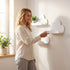 Cloud Shaped Wall Shelf Wooden Floating Storage Rack 15.55x3.74x2.16in White Wall Mount Organizer for Kids Room Nursery Living Room Entryway Decor