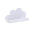 Cloud Shaped Wall Shelf Wooden Floating Storage Rack 15.55x3.74x2.16in White Wall Mount Organizer for Kids Room Nursery Living Room Entryway Decor