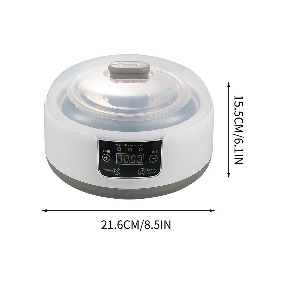 Probiotic Yogurt Maker, 40oz/1.2L Fully Automatic Yogurt Machine, Yogurt Maker with Temperature Control, Probiotic Yogurt Maker for Homemade Greek, Vegan Yogurt (Regular Model)