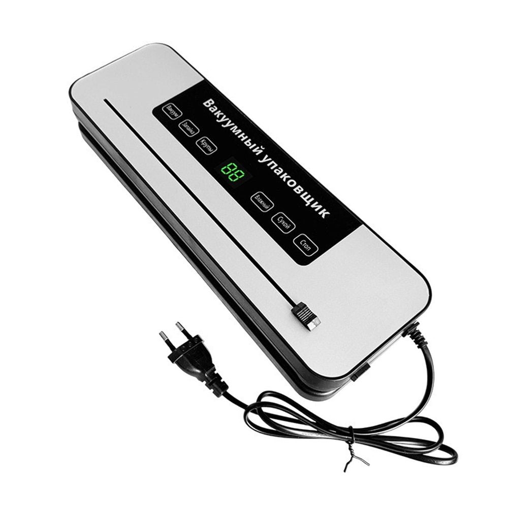 Automatic Vacuum Sealer Machine for Food Preservation with Dry and Wet Modes Household Plastic Sealing Device for Kitchen Storage and Sous Vide Meal Preparation Tools