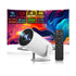 Mini Projector Smart Portable Projector with 180° Rotation, Auto Keystone, Support 1080P, Compatible with HDMI/USB