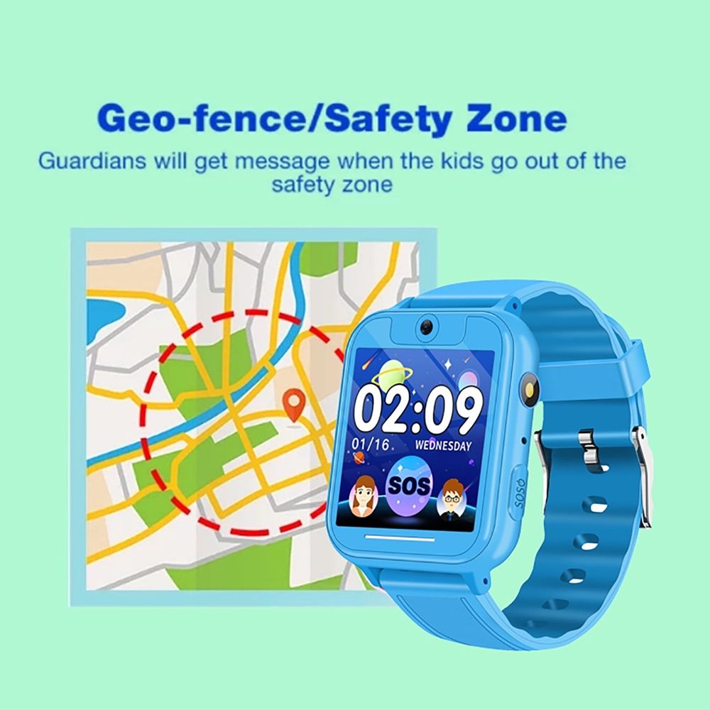 Smart Watch for 6-12 Boys Girls [Boys Girls GPS Tracker/Music/5 Games ] Smart Watches Boys Girls, Girls Boys Watch with GPS Tracker, Birthday Gift Watch Toys for 3-9 Year Old Boys Girls,Pink