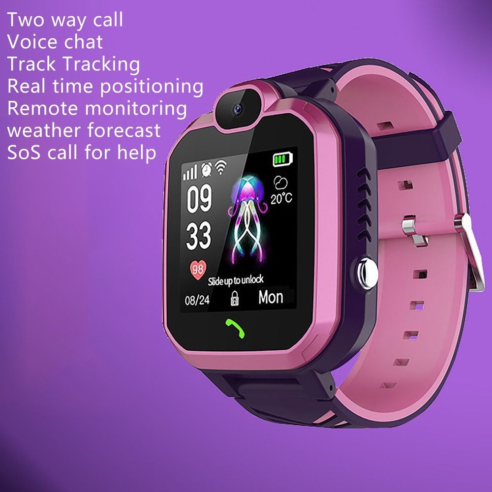 Update Smart Watch for 3-12 Boys Girls,Boys Girls GPS Trackers/Camera, Smart Watches Boys Girls, Girls Boys Watch with GPS Trackers, Birthday Gift Toys for 4,5,6,7,8,9+ Year Old Boys Girls,Black