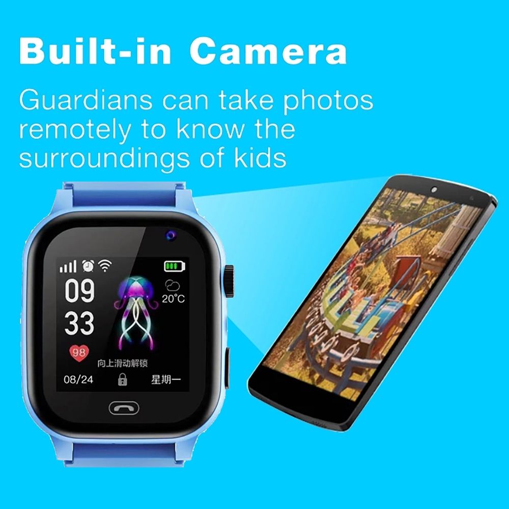 Smart Watch for Boys Girls, Kids Smart Watch with Camera Video Recorder Music Alarm Calendar Birthday Gift Watch Toys for 3-12 Year Old Boys Girls,Blue