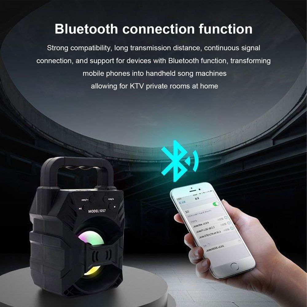 Portable Bluetooth Speaker, Louder Volume, Stereo Sound, 100 Foot Wireless Range, Microphone Input, Bluetooth Speaker for Home Outdoor Party Camping