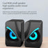 Bluetooth Speaker, Desktop Speakers, Light Emitting Computer Speaker USB Mobile Phone Laptop Desktop Mini Speaker Hifi Stereo Sound Cable Subwoofer Computer Audio 2 Pcs