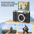 Digital Camera with 2.4 Inch Flip Screen, Autofocus 1080P HD Selfie Camera - Compact Travel Camera, 8X Zoom, Anti-Shake, Beauty Mode, Rechargeable Battery for Students & Beginners
