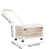Storage Bins with Wheels, Foldable Rolling Storage Cart for Home Organization, Toy Storage Organizer, Plastic Container with Lid for Books, Clothes, Office Supplies