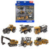 Alloy Construction Vehicle Set, 1:64 Scale Die-Cast Models with Excavator and Forklift, No Battery Educational Toy for Children, Durable and Safe Design