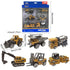 Alloy Construction Vehicle Set, 1:64 Scale Die-Cast Models with Excavator and Forklift, No Battery Educational Toy for Children, Durable and Safe Design