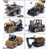 Alloy Construction Vehicle Set, 1:64 Scale Die-Cast Models with Excavator and Forklift, No Battery Educational Toy for Children, Durable and Safe Design