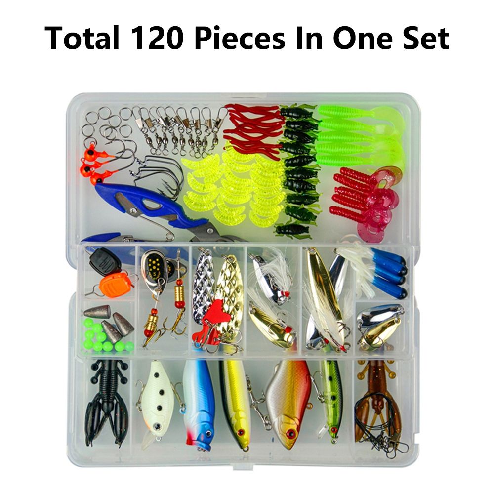 Fishing Lures Accessories Set Fishing Bait Set Fishing Tackle Kits Suitable for Rivers and Seas