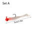 Soft Plastic Lures Set Fishing Baits with Barbed Hooks for Saltwater Freshwater Rivers Sea (Set B)