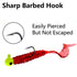 Soft Plastic Lures Set Fishing Baits with Barbed Hooks for Saltwater Freshwater Rivers Sea (Set B)