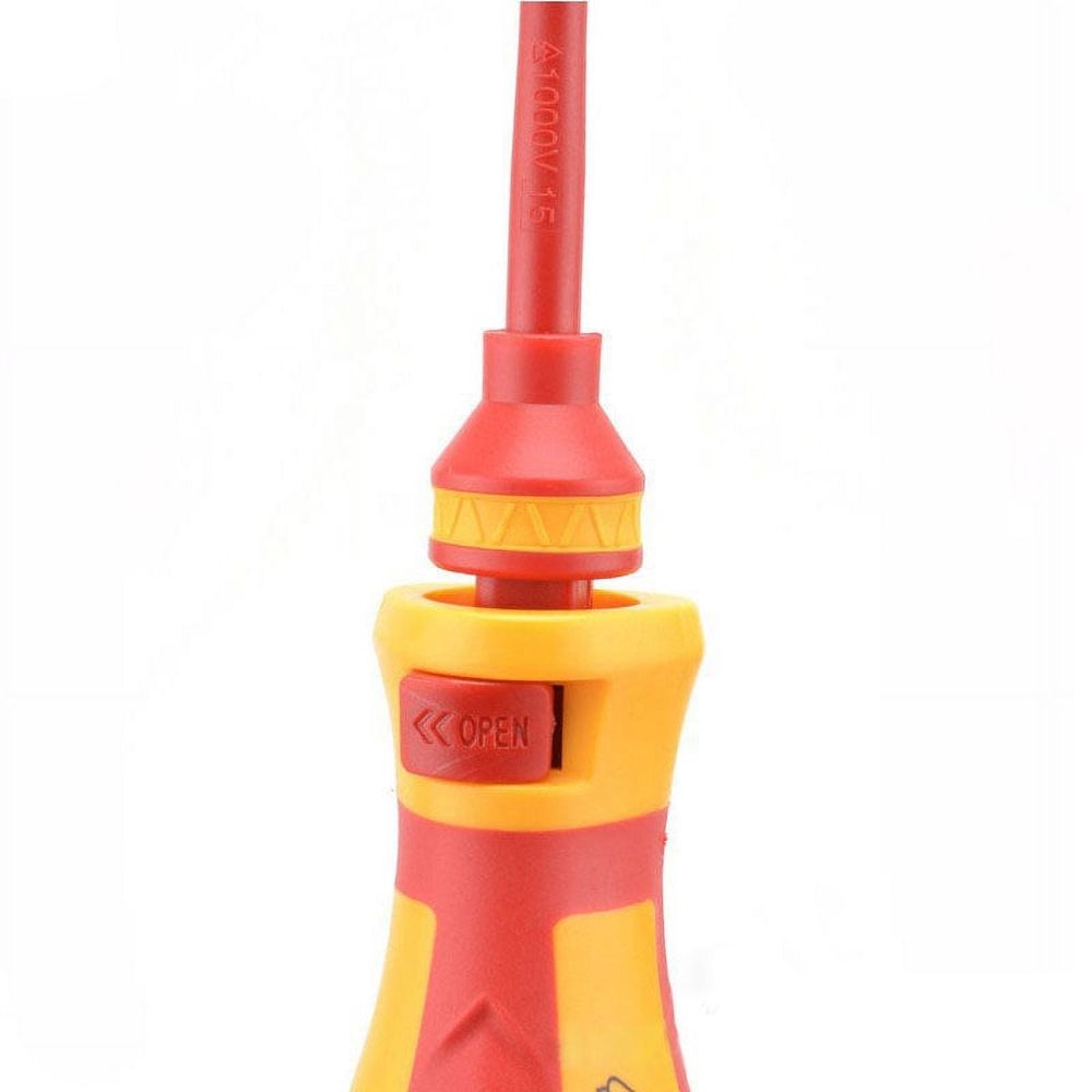 13Pcs VDE Insulated Electrician Screwdriver Set Magnetic Phillips Slotted Screwdriver Red
