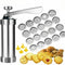 DIY Cookie Press Machine for Baking, Creating Delicious Treats, and More - Easy-to-Use Biscuit Maker with Interchangeable Discs