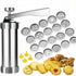 DIY Cookie Press Machine for Baking, Creating Delicious Treats, and More - Easy-to-Use Biscuit Maker with Interchangeable Discs