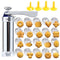 Cookie Press, Cookie Press Gun Aluminum Alloy with 4 Piping Tips and 20 Cookie Discs, Cookie Maker Machine, Cookie Press Baking