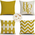 Outdoor Throw Pillow Covers 32x32 in Set of 4 yellow Pillow Covers Home Decorative Pillows Waterproof Linen Outdoor Pillowcases Sofa Cushion Covers for Garden Patio Bench Chair Outdoor Decor Gifts