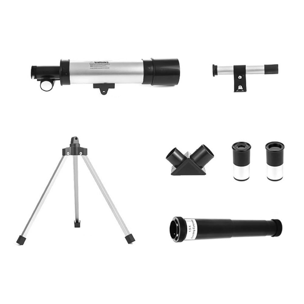 Astronomical Telescope Compact Portable Telescope of 90X Magnification with Finder Scope Adjustable Tripod for Kids Beginners