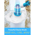 Bathroom Scrubber Electric, Shower Cleaner Electric Spin Scrubber, Long Handle Cleaning Brush for Tile Floor, Bathtub, Cordless Power Spinning Scrub Brush Household with 3 Replaceable Brush Heads