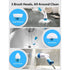 Bathroom Scrubber Electric, Shower Cleaner Electric Spin Scrubber, Long Handle Cleaning Brush for Tile Floor, Bathtub, Cordless Power Spinning Scrub Brush Household with 3 Replaceable Brush Heads