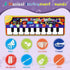 Baby Piano Mat with 25 Music Sounds,Kids Musical Playmat,Early Education Development Birthday Gift Music Toy for 1 2 3 Year Girls Boys,Piano Keyboard Touch Play Blanket for Child Toddlers