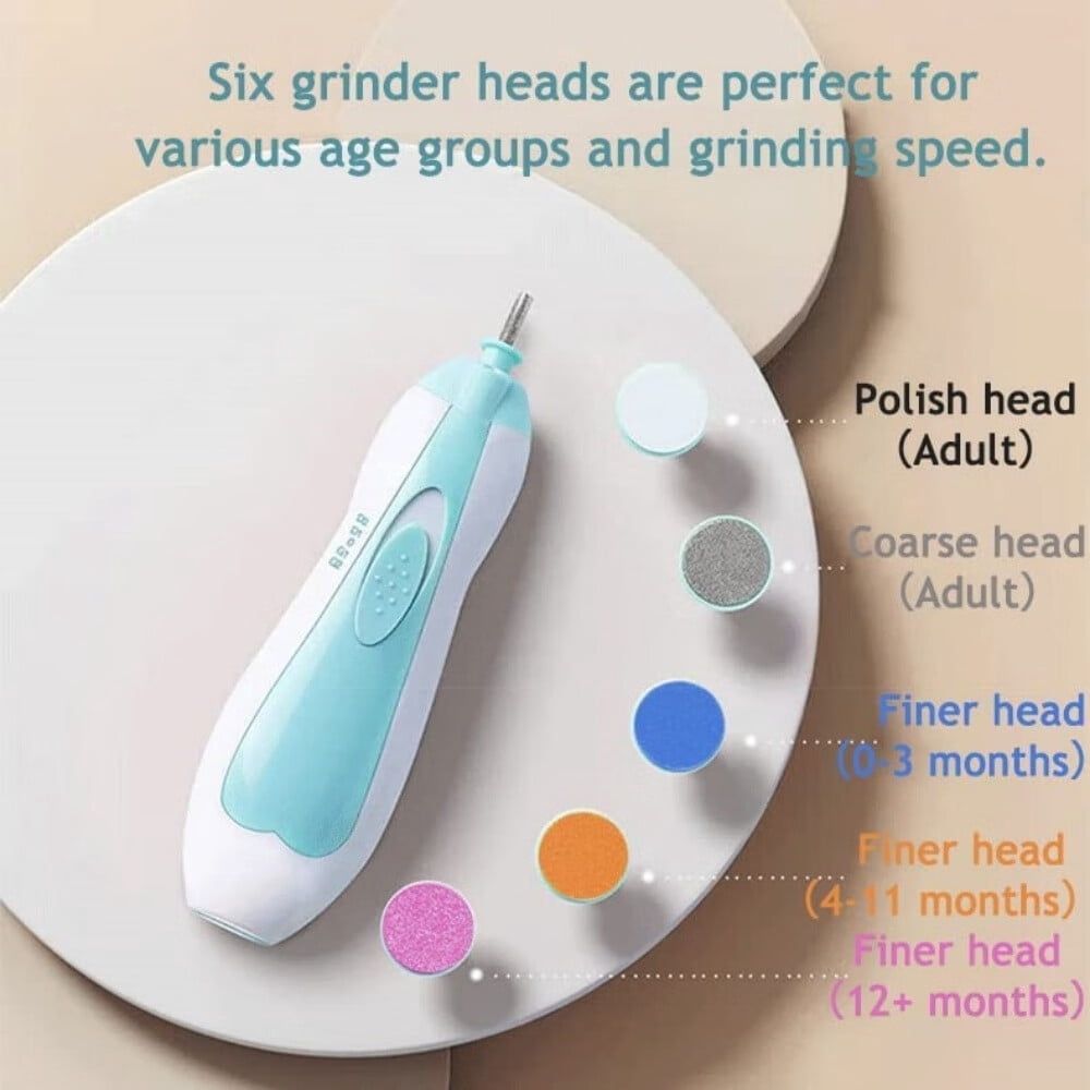 Healthcare and Grooming Kit,  Nursery Health Care Set, Electric Safety Nail Trimmer Newborn Essentials Kit for Infant Toddlers Kids (19 in 1, Blue)