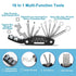 Bike Repair Bag & Bicycle Tire Pump,Tire Puncture Repair Kit,Bike Multi Tool Set,Maintain Bike Repair Tool Kit Portable Bike Bag.Safety Emergency All in One Bike Tool for Camping Travel