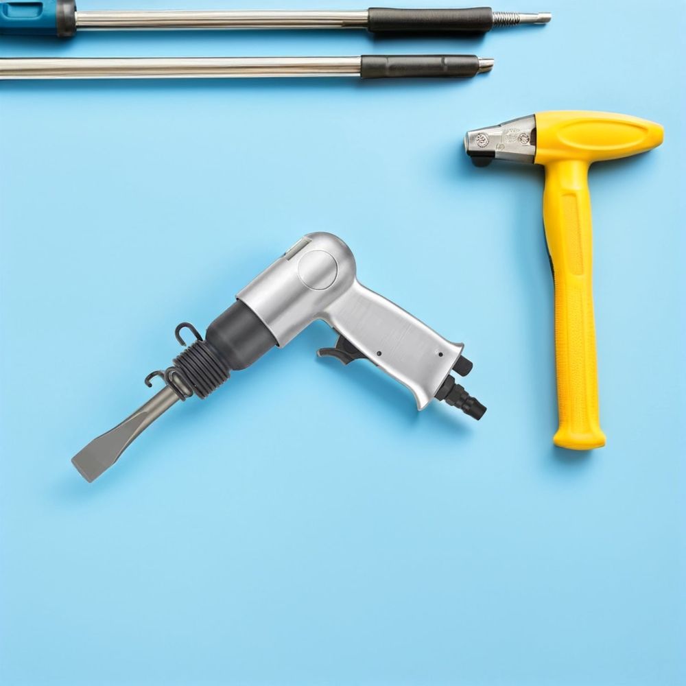 Professional Pneumatic Hammer Tool Set with Air Impact Wrench and Remover for Heavy Duty Use