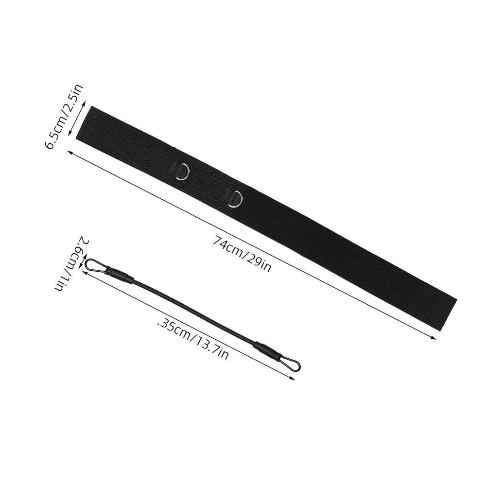 Black Thigh Resistance Straps for Taekwondo and Strength Training 1Set