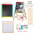 Easels for Painting Kids,Chalkboards for Kids Easel,Magnetic Whiteboards and Dry Erase Chalkboards,Adjustable Easel,with Storage Rack and Accessories,Best Gift Kids