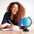 Rotating World Globe with Stand for Kids Ages 3–14 Learning,8-inch Spinning Earth Globe for Classroom Geography Education